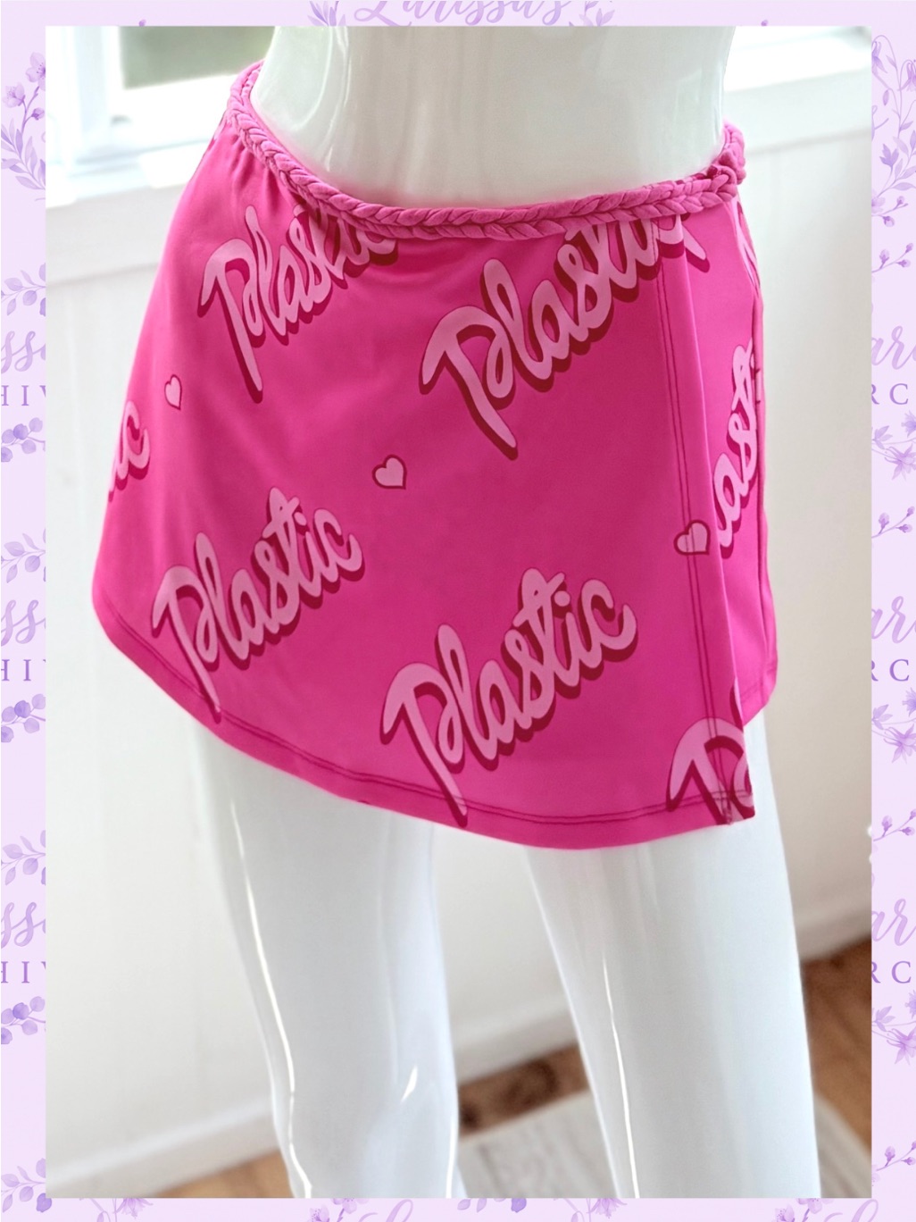 Sugar Thrillz By Dolls Kill | "Life Is Plastic" Barbiecore Pink Skort | Size Xs